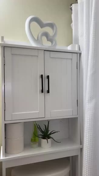 Video review of DeerValley Bath Over the Toilet Storage Cabinet, White, DV-1BS0202  by 675e5e34e41ed5b930a030ae