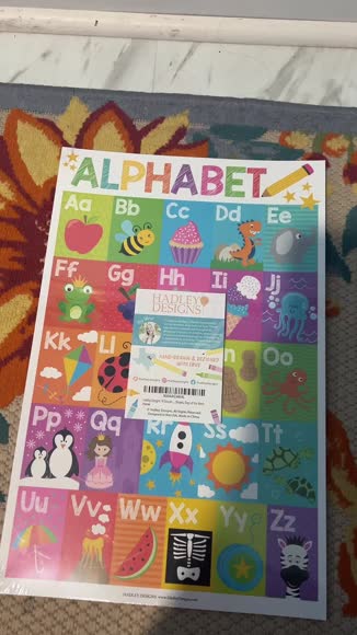 Video review of Hadley Designs Colorful Educational Posters  by 678d14a3017b16ddd0204c50