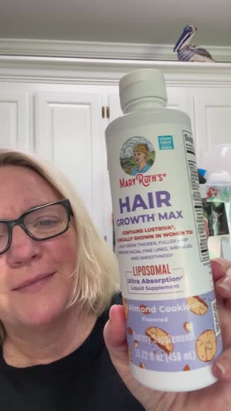 Video review of MaryRuth's MaryRuth's Hair Growth Max Liposomal - Lustriva + Biotin 10000mcg + Pumpkin Seed Oil - Thicker Hair - Improve Wrinkles & Fine Lines - 15.22 Fl Oz  by 679987425fd4c0cb7e8bc4af