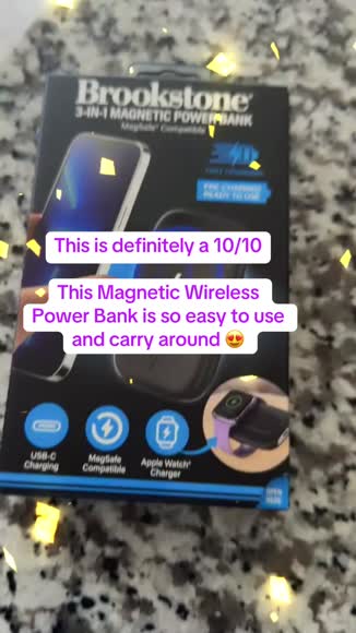 Video review of Gabba Goods Brookstone Magnetic Wireless Power Bank  by leonorafeury