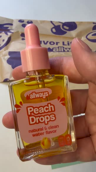 Video review of Allways Drops Natural Peach Water Drops | Sugar-Free, Zero Calories | Makes 50 Drinks  by 677eb6a681ae8c7cc85c566c