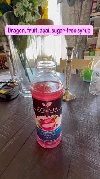 Video review of Syruvia Sugar-Free Dragon Fruit Acai Syrup  by 6766ed7fb710878d6f7bb7cc