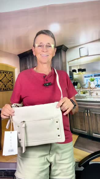 Video review of MMS Brands Savannah Distressed Vegan Leather Crossbody Shoulder Bag – Bone | Compact, Detachable Strap, Vintage-Inspired & Functional  by 67a36a6c661b9b9a52314422