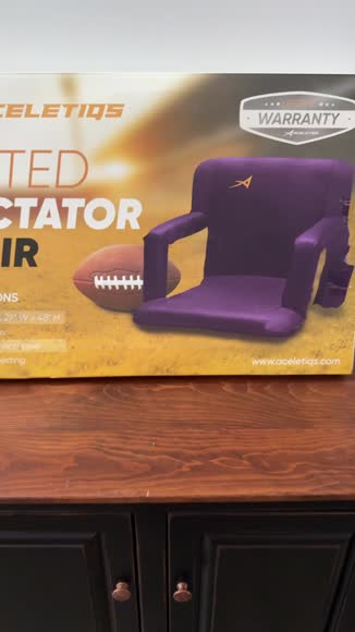 Video review of Aceletiqs Heated Stadium Seat with Back Support for Camping, Games & Sports  by 67bb620008c2c0811e1de4b3