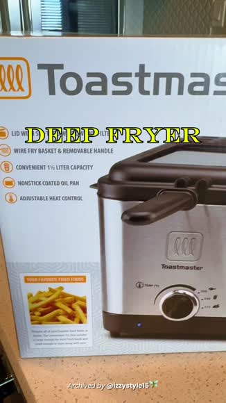 Video review of Toastmaster 1.5L Deep Fryer  by 678d595ee986182e6048b188