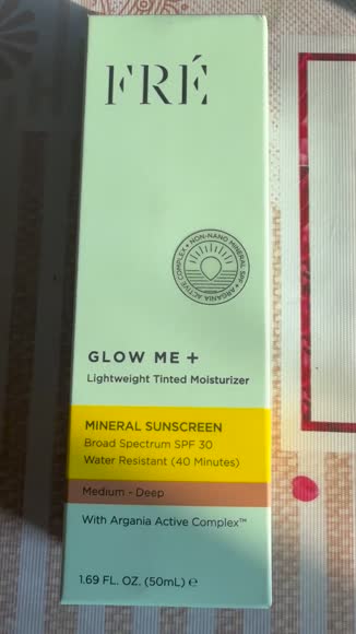 Video review of FRÉ Skincare Tinted Mineral Sunscreen With Non-Nano Zinc Oxide SPF 30  by 67daecdb3d97802d8504b068