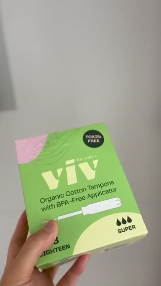 Video review of Viv for your V Organic Cotton Tampons  by 24shiuann