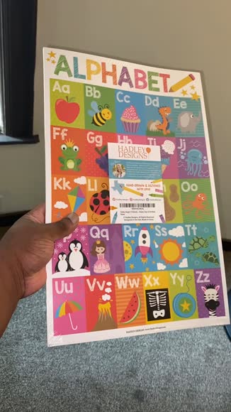 Video review of Hadley Designs Colorful Educational Posters  by 677c94513fa649f10ca94b13