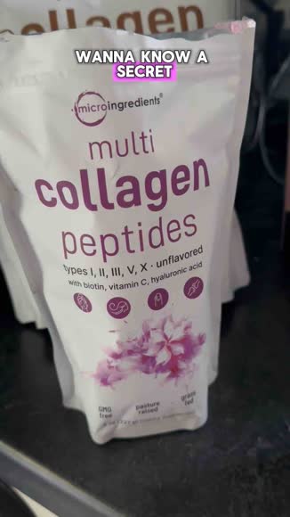 Video review of Micro Ingredients Multi Collagen Peptides Powder  by 67a0b9cdff53015e34a97be6