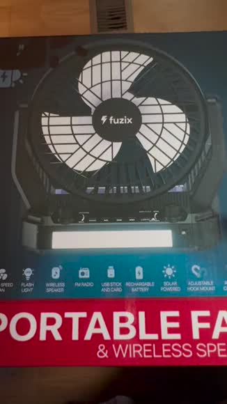 Video review of fuzix Aero Solar Fan Speaker  by 678576a1ad8c3a894ce67716