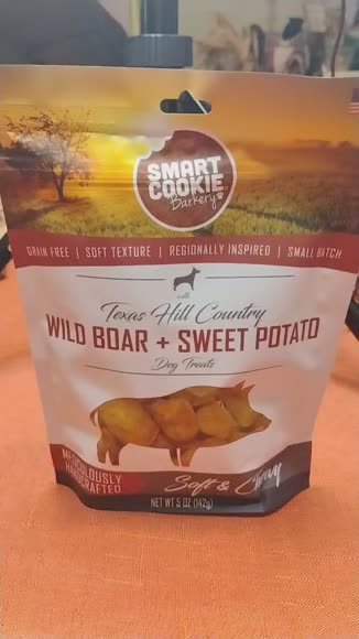 Video review of Smart Cookie Barkery Shrimp & Coconut Soft & Chewy Dog Treats  by 6710b320844ec4f335c1e074