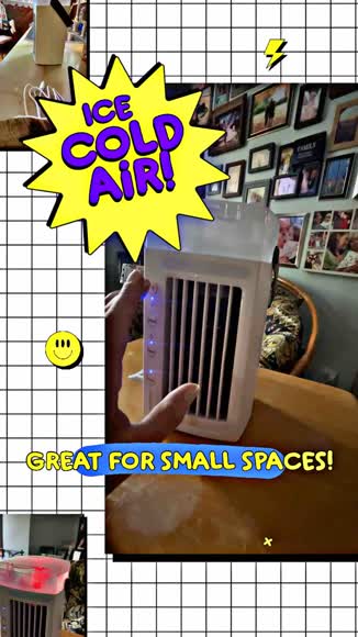 Video review of Fresh Fab Finds Portable 4-In-1 Air Cooler: Mist Cooling, 3 Speeds, Nightlight  by sweets.to.the.sweet9