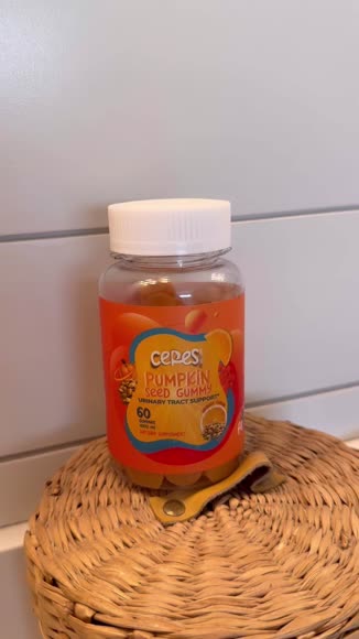 Video review of Ceres Nature Inc Pumpkin Seed Oil Gummies 4,000 Mg** Happy Pumpkin  by sloankari78