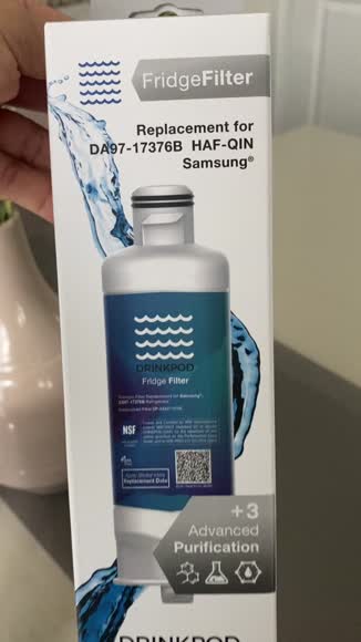 Video review of Drinkpod DA97-17376B Refrigerator Water Filter, Replacement for Samsung®  by 675f0d5f04036e089855c01a