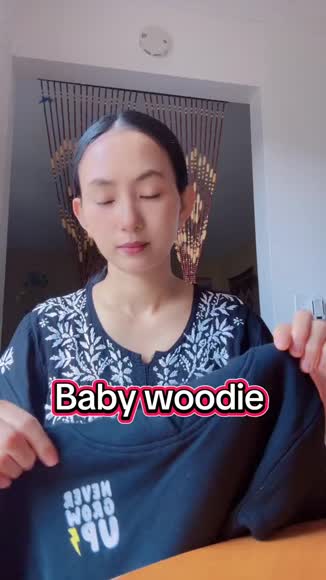 Video review of Little Trouble Never Grow Up Hoodie  by 67f9c4d5ce227569e99da072