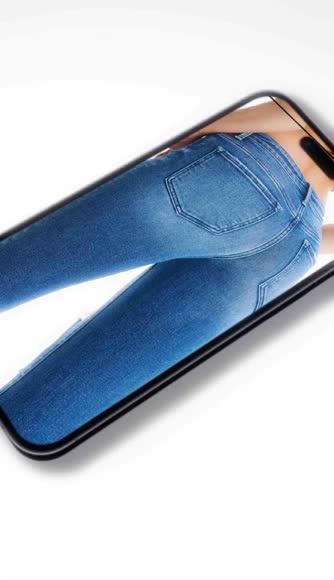 Video review of Bayeas High Rise Slim Straight Jeans With Raw Hem  by 6788828633b497402888289f