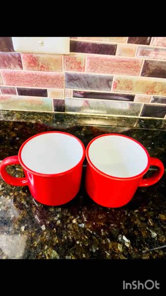 Video review of Kook Ceramic Camper Mugs, 14 oz, Set of 2  by meera-karki2007