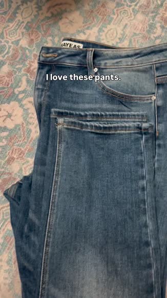 Video review of Bayeas HIGH RISE GRINDED MOM JEANS  by 670457079ec1aa4af20f76bf