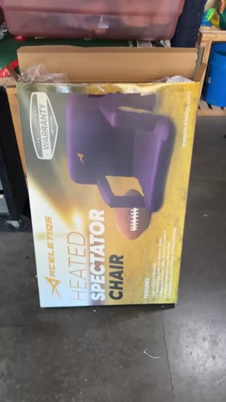 Video review of Aceletiqs Heated Stadium Seat with Back Support for Camping, Games & Sports  by 678958a16764d4dd1602e1fe