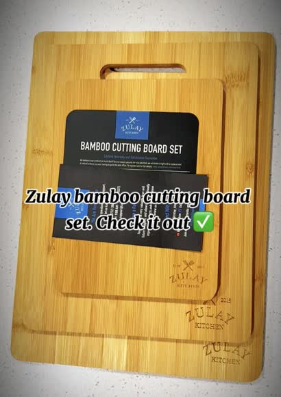 Video review of Zulay Kitchen Bamboo Wooden Cutting Boards - 3 Assorted Sizes  by 678d595ee986182e6048b188