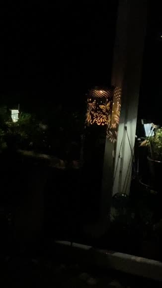 Video review of GBH - Shop Iron Solar Lantern Butterfly Lamp Lawn Projection  by pntsonfire2002