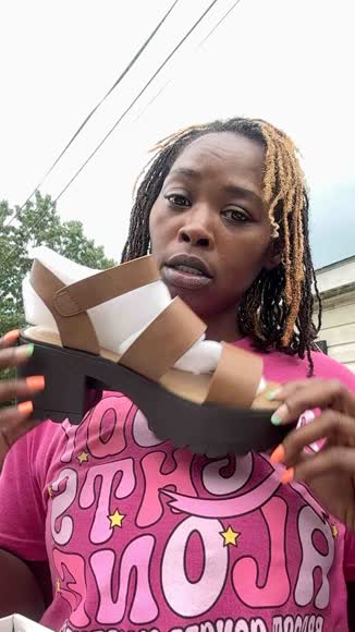 Video review of Shoe Time Open Toe Two Bands Lug sole Block Heel Sandals with Adjustable Strap  by 67bcf94537667d4ccaf4fc65