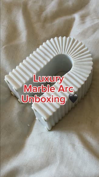 Video review of GAURI KOHLI Hanover Marble Decorative Object  by 6607660d3cb7e557f65815a9