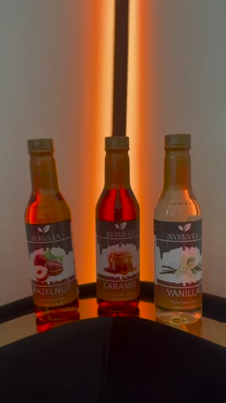 Video review of Syruvia Variety Pack - Vanilla, Caramel, And Hazelnut Syrup  by 678d762d3426da99a6cb8666