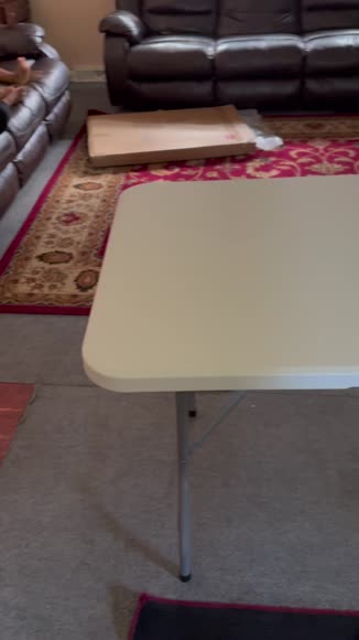 Video review of Linen Store Portable Folding Table With Lock & Carrying Handle  by 67daecdb3d97802d8504b068
