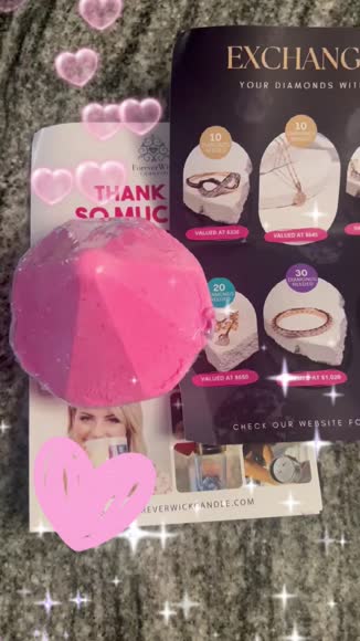 Video review of ForeverWick Candle 18K Gold-Plated Jewelry Mystery Bath Bomb  by konekia35