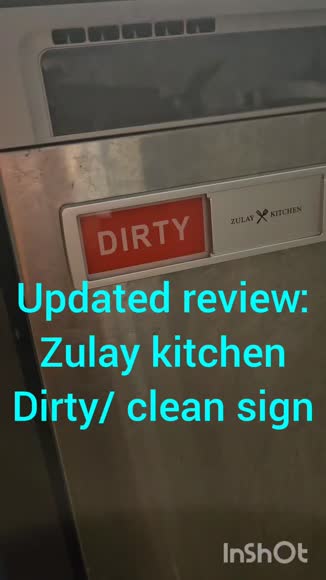 Video review of Zulay Kitchen Dishwasher Clean Dirty Magnet Sign  by 6799392d894563d02517c1d6