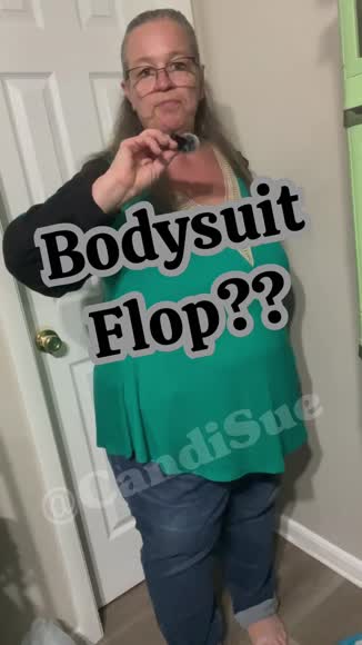 Video review of Shop at Konus Pleione Plus Size Women's Ribbed Square Neck Bodysuit  by 677c619a9bd22df146c663cc