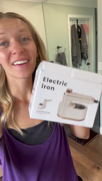 Video review of MANCAVE HERO Handheld Portable Mini Steam Iron, 180° Steam Iron For Clothes Support  by 672914221bb80879fd3bdb3e