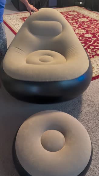 Video review of Onetify Inflatable Chair With Foot Rest Bean Bag Couch Set  by 675acaceb3fcdf4122f9e1d8