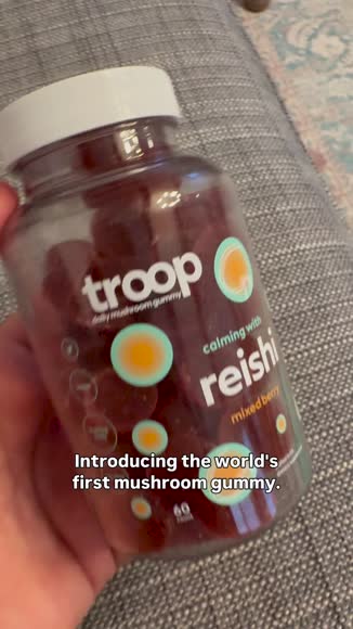 Video review of Troop Reishi Mushroom Gummies for Calm, De-Stressing and Sleep Supplement  by 670457079ec1aa4af20f76bf