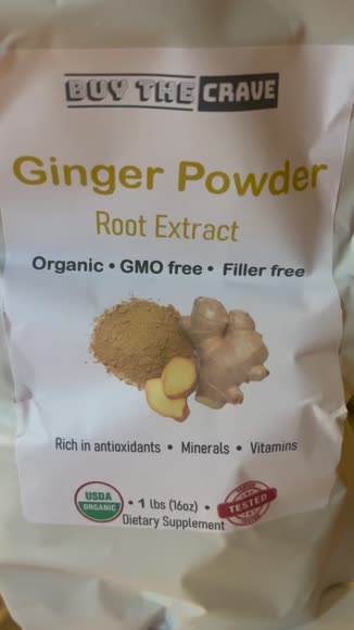 Video review of Buy The Crave Organic Ginger Root Extract Powder  by 671cf1bde1ccffc35a40b0bb
