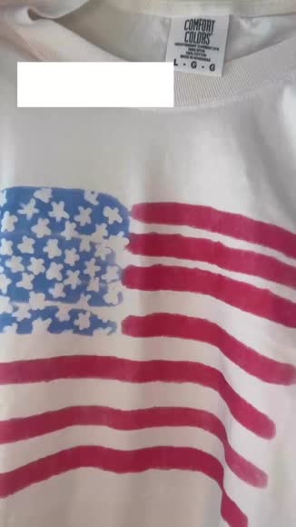 Video review of Refinery Number One Retro America Shirt, American Flag, 4th of July Shirt, Fourth of July, Patriotic USA Gift, Women's Graphic Tee, Comfort Colors, USA Shirt  by natalia111087
