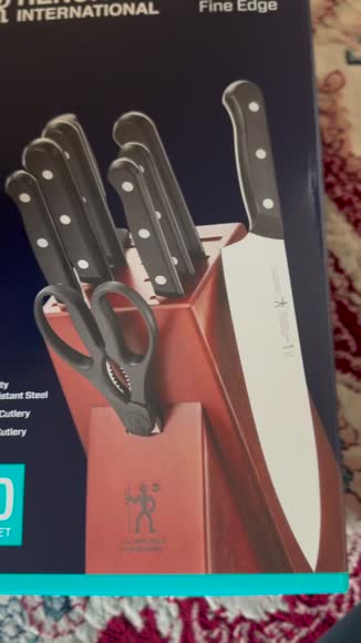 Video review of Henckels Solution 10-Pc Knife Set With Block, Chef Knife, Stainless Steel  by 681facc45f3a5124be147912