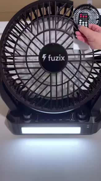 Video review of fuzix Aero Solar Fan Speaker  by 684a44f86b051142b1f70a85
