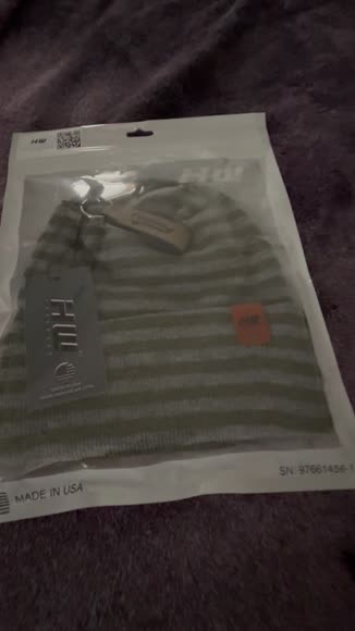 Video review of HW HAAKWEAR HAAKWEAR H Stitch RORO Cuffed Beanie (Patented Design) Gray / Green, Made in USA  by 67b223ba2651ac77da193300